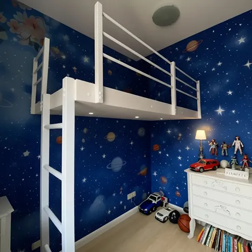 Cama Suspensa Solteiro Com Led M10