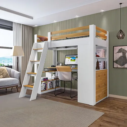 Cama Suspensa Solteiro com Gavetas Yescasa